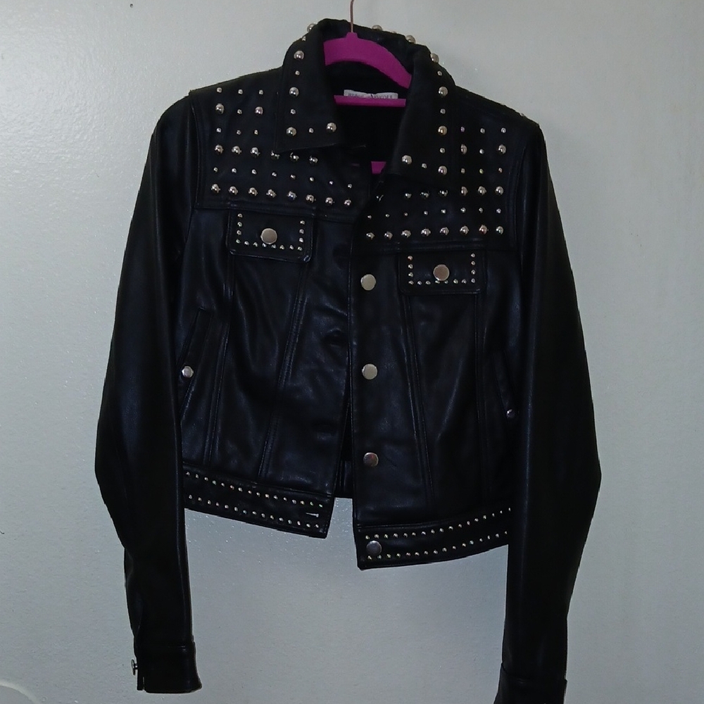 Rebecca Minkoff Black Studded Leather Jacket